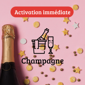 Champagne & 2 tartinades avec toasts - Activation immédiate