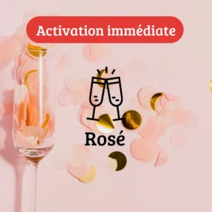 Rosé & 2 tartinades avec toasts - Activation immédiate