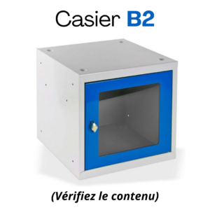 Casier B2 : à commander devant le casier