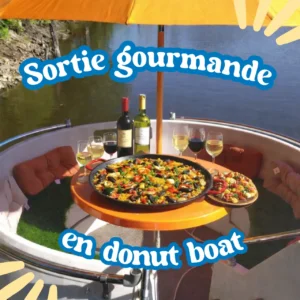 Balade gourmande en donut boat - Repas pour un bateau de 4 à 6 personnes
