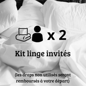 Kit linge invités : 2 kits individuels