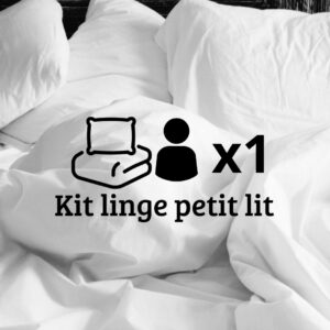 Kit linge 1 petit lit (draps usage unique)